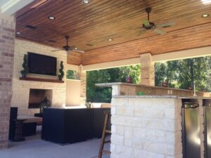 Creekstone Outdoor Living - Cabana with Full Kitchen and Living Room 6