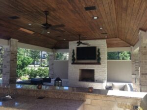 Creekstone Outdoor Living - Cabana with Full Kitchen and Living Room 7