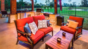 Houston Outdoor Living Room and Kitchen