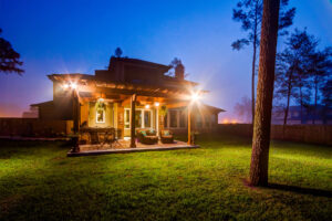 The Crescent Oaks - Custom Outdoor Pergola and custom Kitchen in The Woodlands, Texas